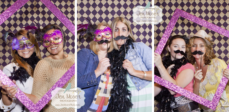 Moms Night Out Fort Wayne, Indiana at Ceruti's Jen Moser Photography Booth, photo booth with props